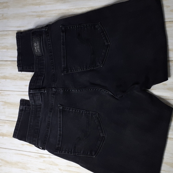 Signature by Levi Strauss Denim - Signature by Levi Strauss Modern Skinny Faded Black Size 10 Short Ankle Length